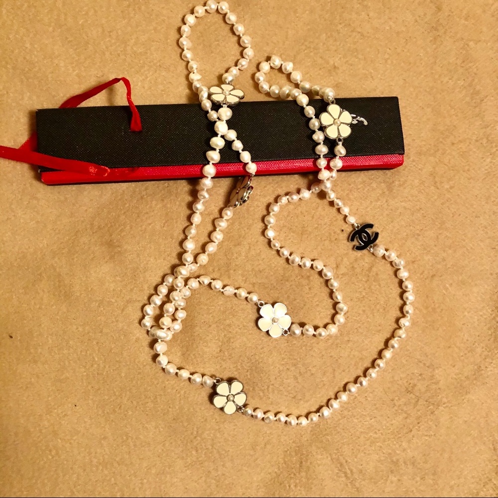 Designer inspired Pearl necklace